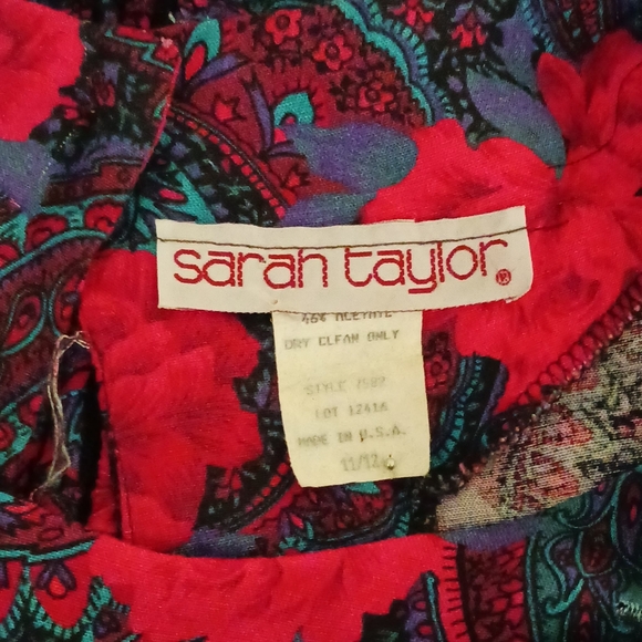 💰Vintage Floral Dress Day/Night Peplum Style. - Picture 6 of 8